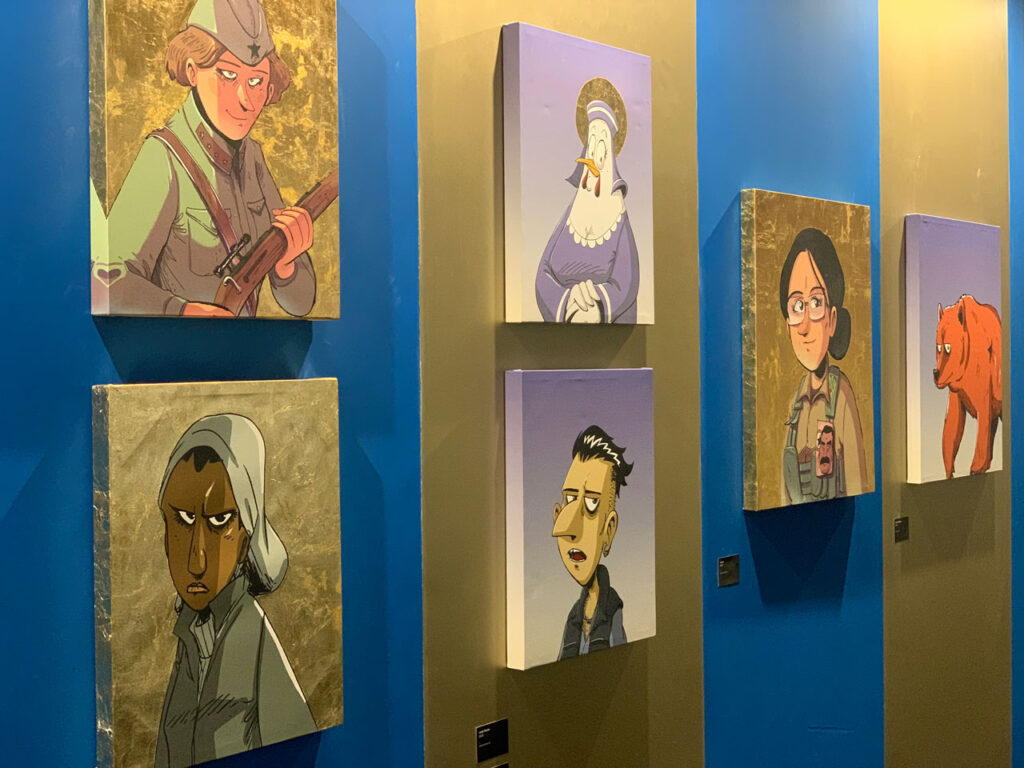 Zerocalcare - Tele in mostra a Milano