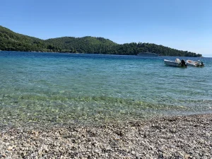 Panormos Beach a Skopelos, Grecia